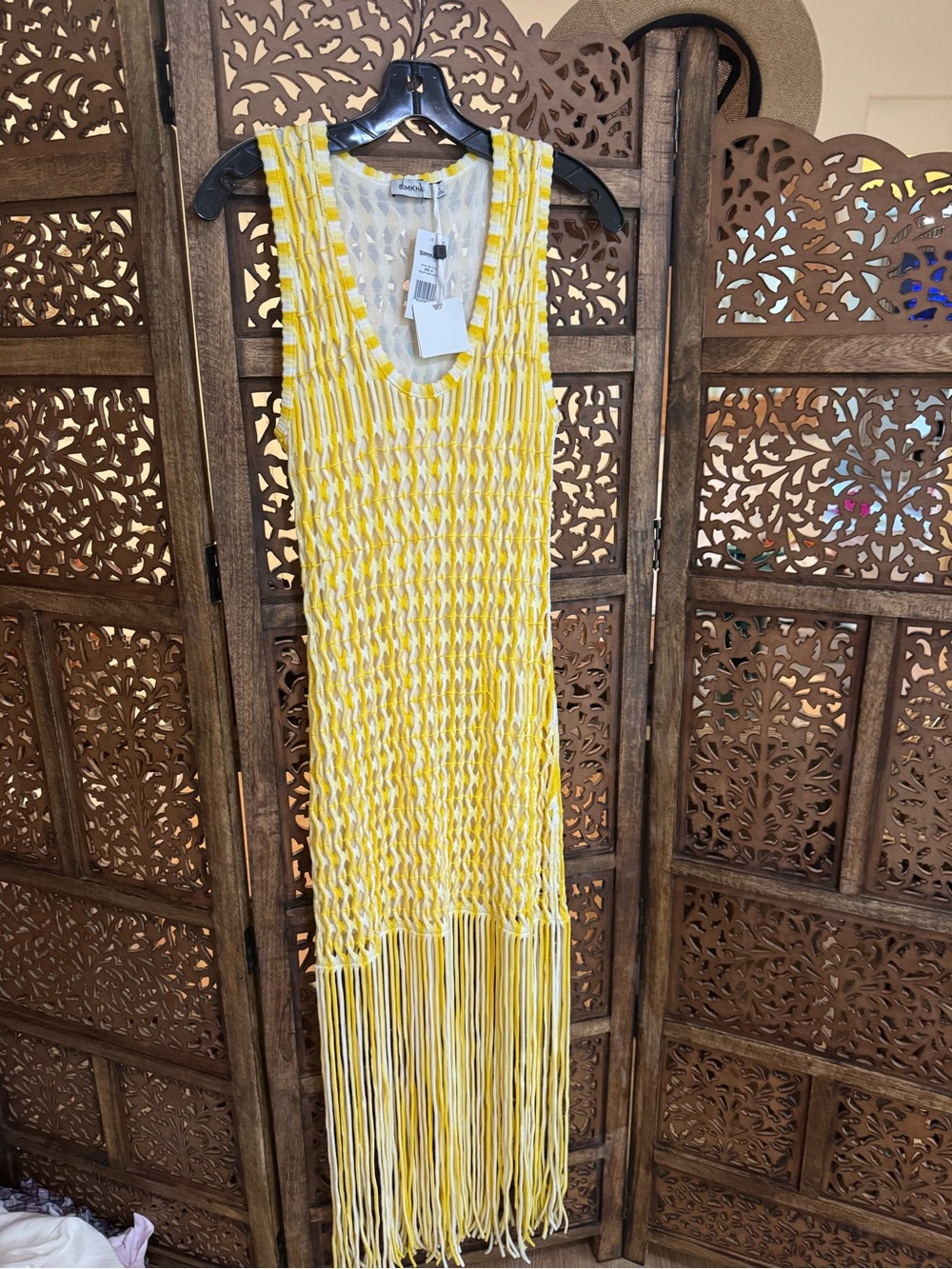 Jonathan Simkhai Sonia Fringe Knit Dress NEW NWT - Picture 2 of 4